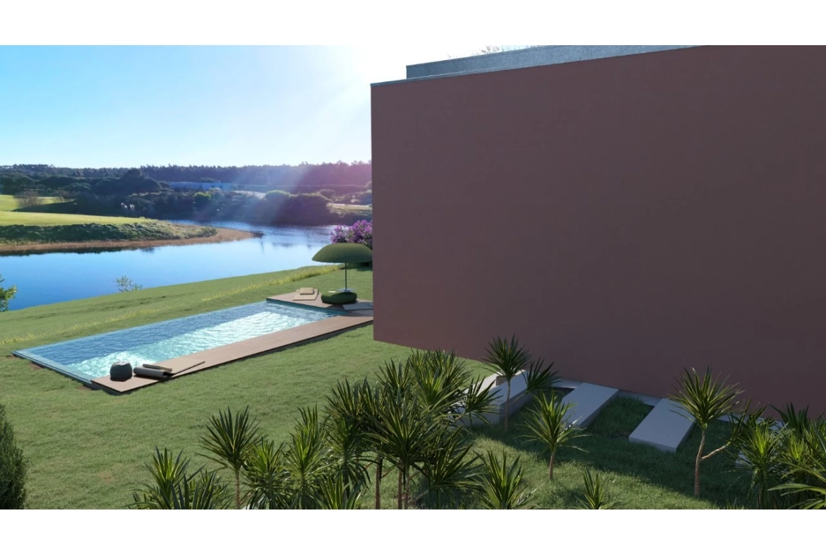 MORADIA ISOLADA COM 4 QUARTOS, JARDIM E PISCINA NO BOM SUCESSO RESORT, A 7 MINUTOS DA LAGOA DE ÓBIDOS E DAS PRAIAS DO OESTE
