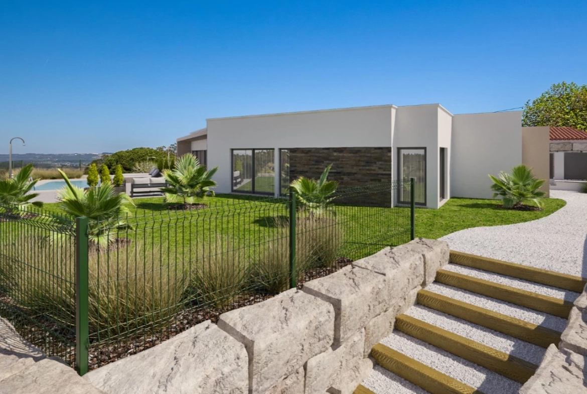 Moradia térrea de 4 Quartos com Jardim, Piscina e Garagem na Serra do Bouro, a 5 Km da praia de São Martinho do Porto