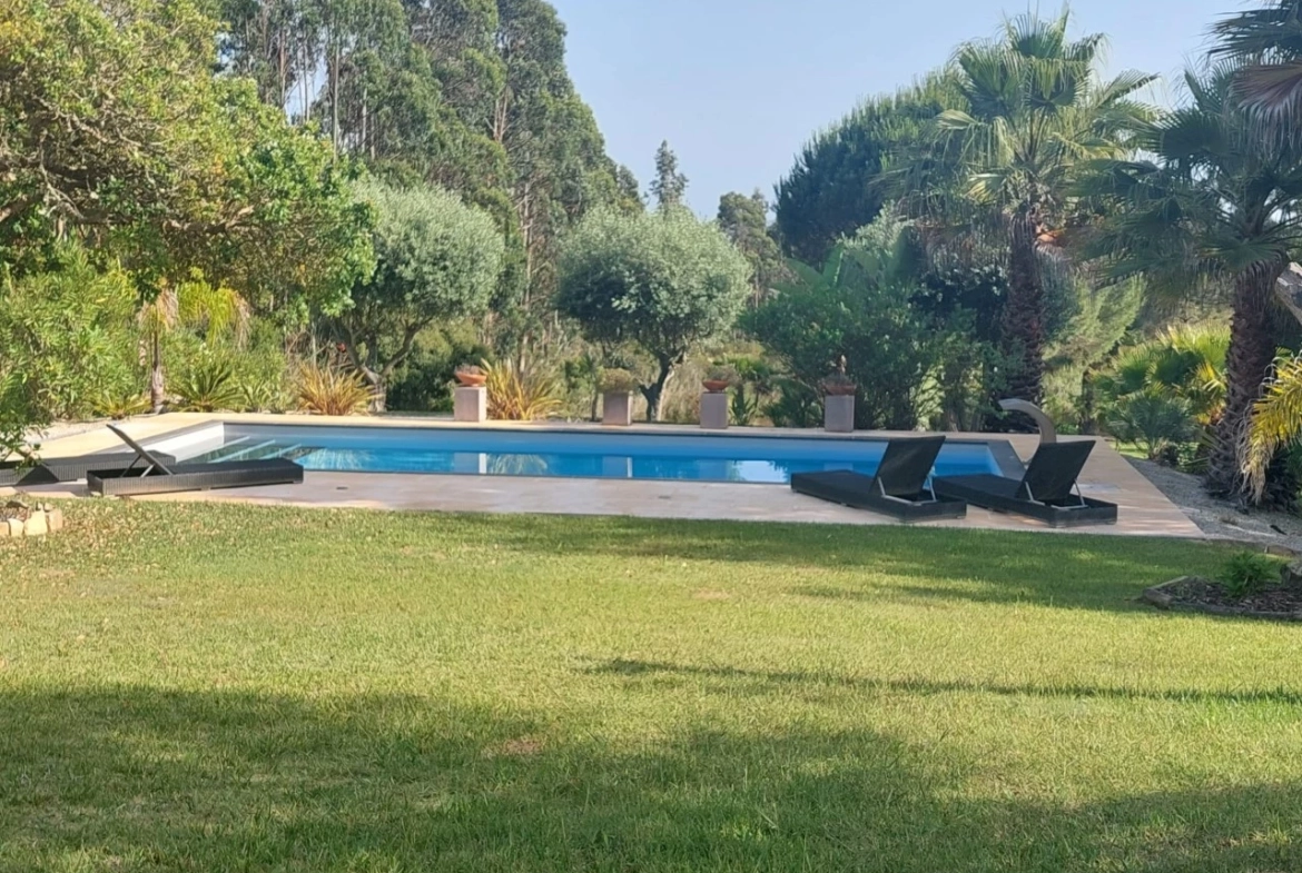 Moradia com piscina e vista sobre a Lagoa de Óbidos
