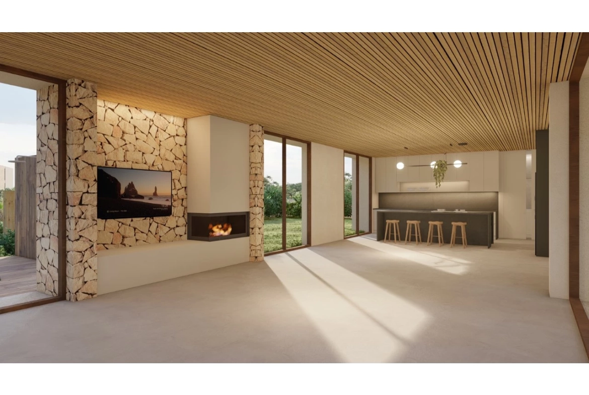 Moradia de luxo inserida num Golfe Resort junto à praia e com vista Mar
