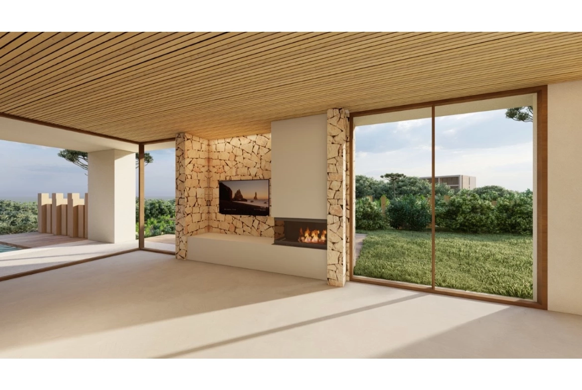 Moradia de luxo inserida num Golfe Resort junto à praia e com vista Mar