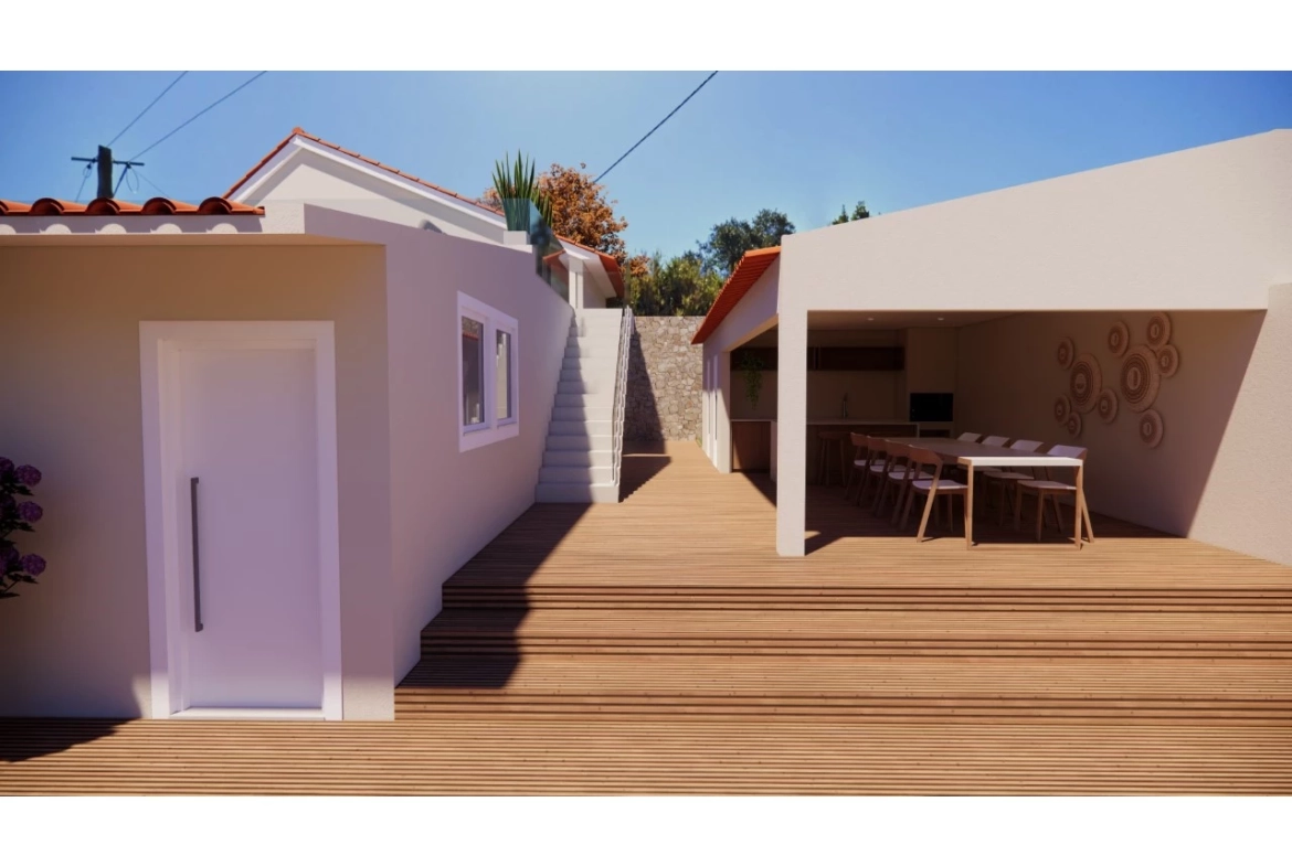 Moradia com vista desafogada para reconstrução