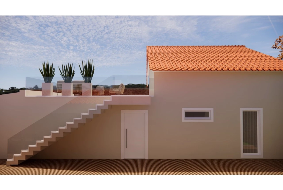 Moradia com vista desafogada para reconstrução