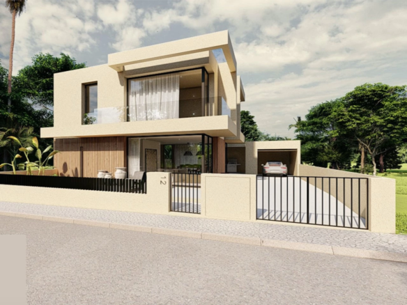 Moradia contemporânea com piscina e vista mar a 4 minutos da praia da Areia Branca
