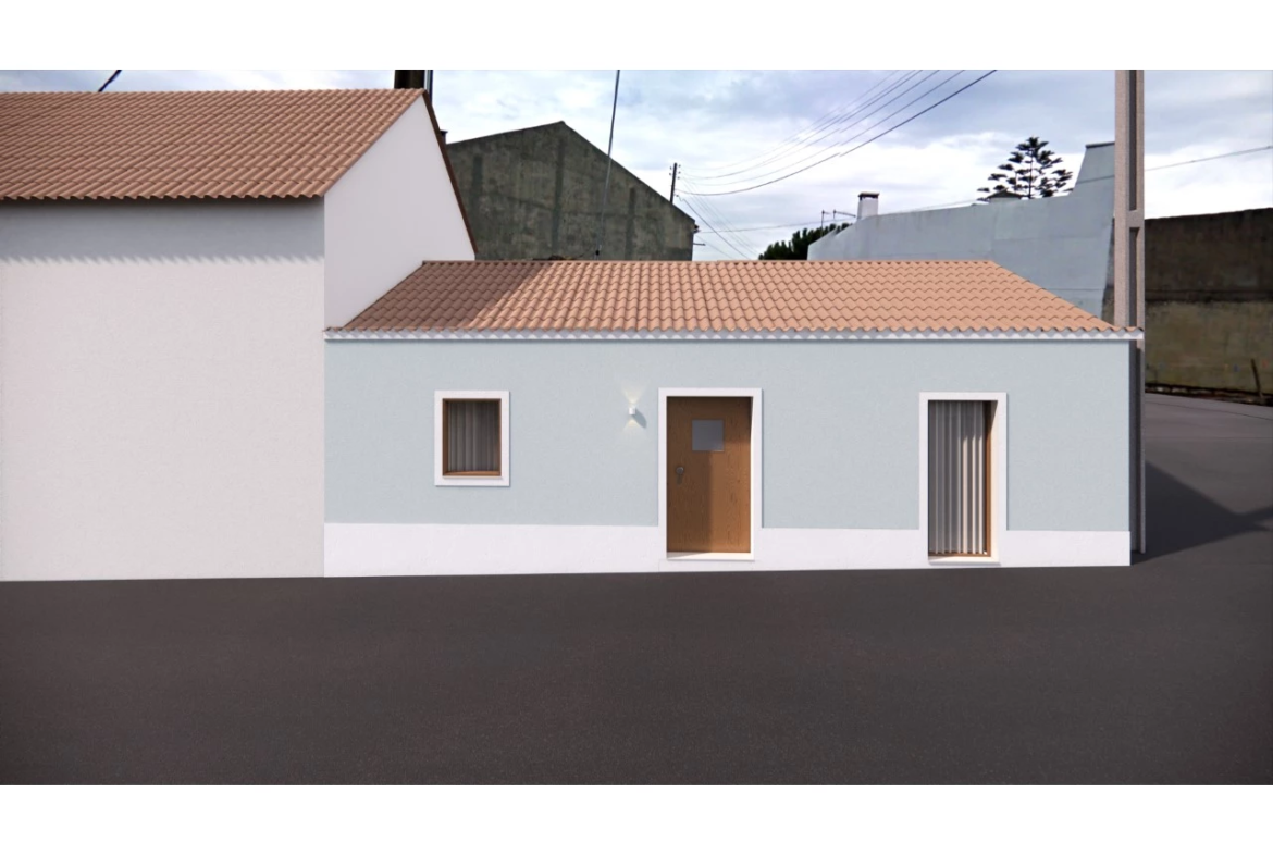 Moradia típica portuguesa no centro da aldeia