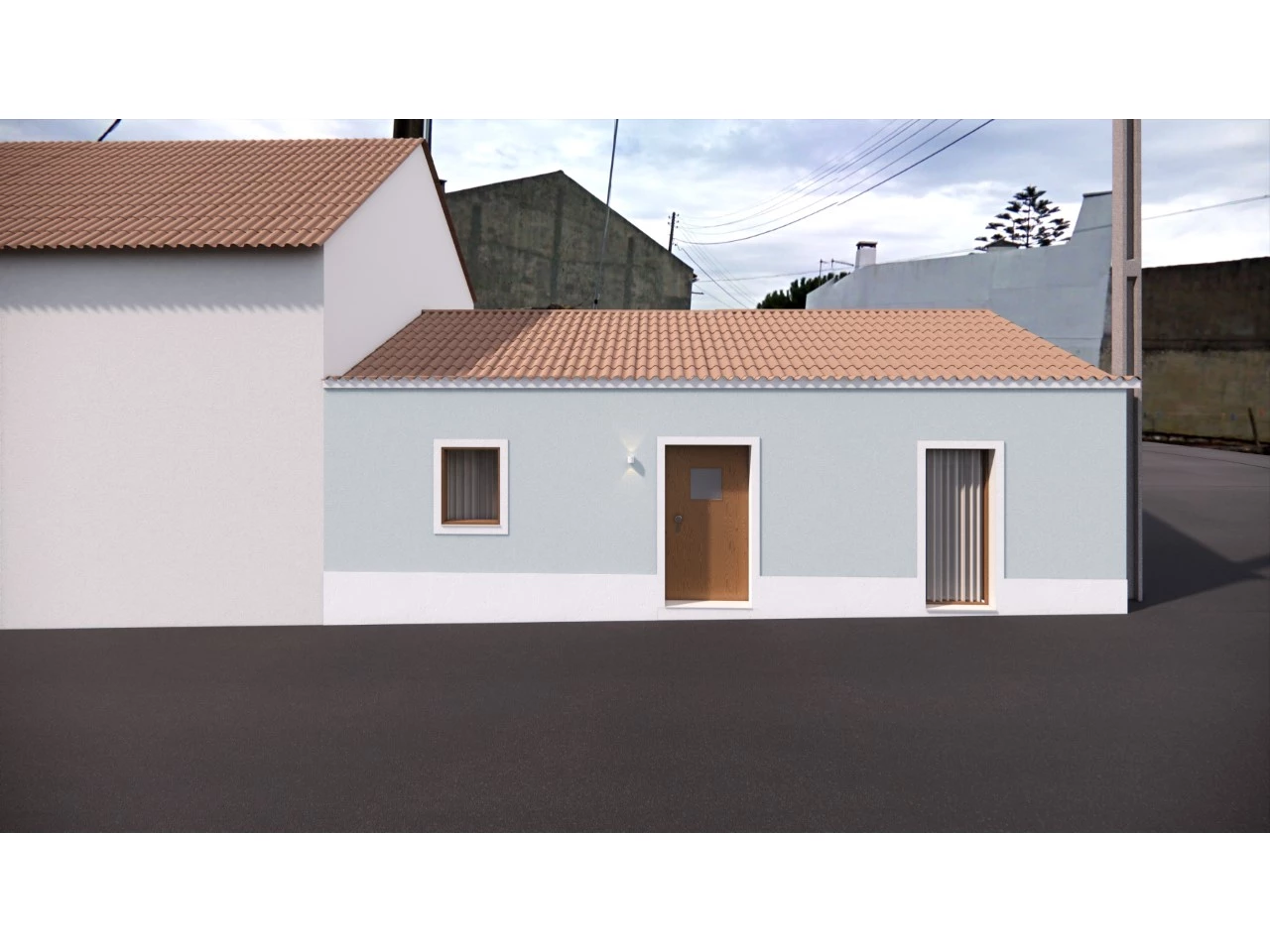 Moradia típica portuguesa no centro da aldeia